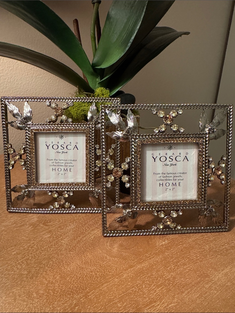 Vintage Gerald Yosca Jeweled Picture Frames